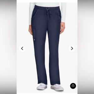 HH Works by Healing Hands Rebecca 6-Pocket Drawstring Scrub Pants size S navy